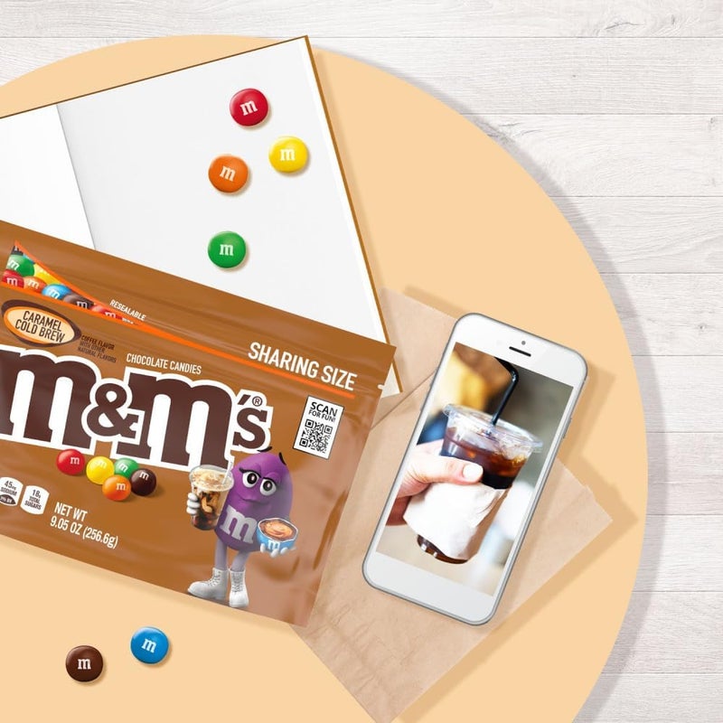 M&M'S حلوى شوكولاتة M&M'S بالكراميل والقهوة الباردة، حجم للمشاركة - Image 5